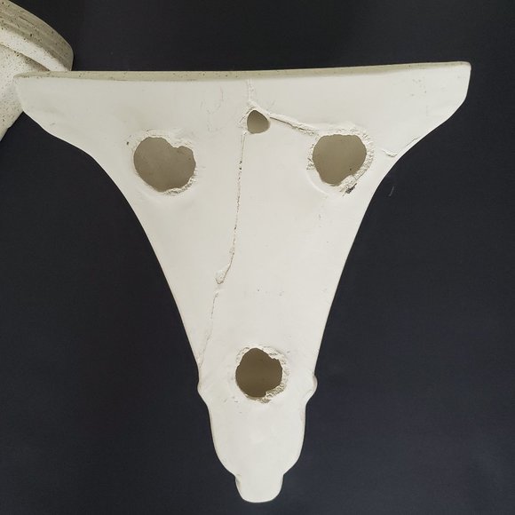 2pcs Plaster / Ceramic Wall Sconces Matte White Subtle Speckled Wall Display - Picture 6 of 10